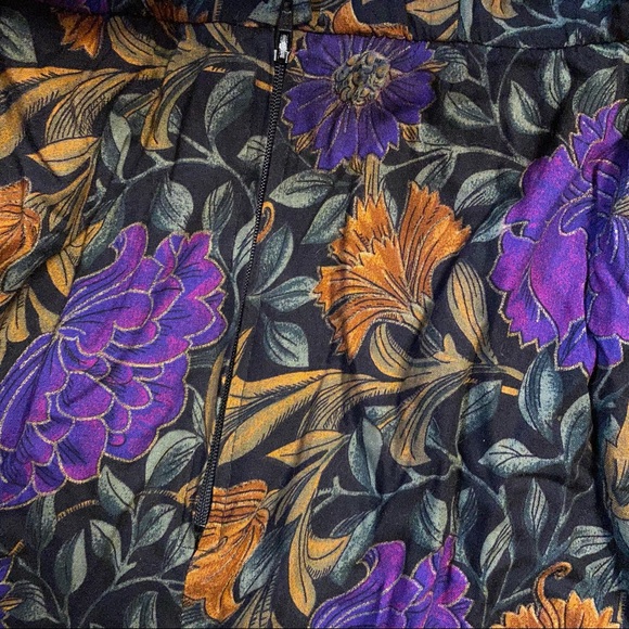 Vintage 90’s Floral Dress Belted Short Sleeve Dress 90’s does 50’s Size Small - Picture 12 of 13